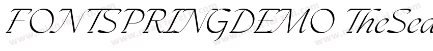 FONTSPRINGDEMO TheSeasonsLightRegul字体转换